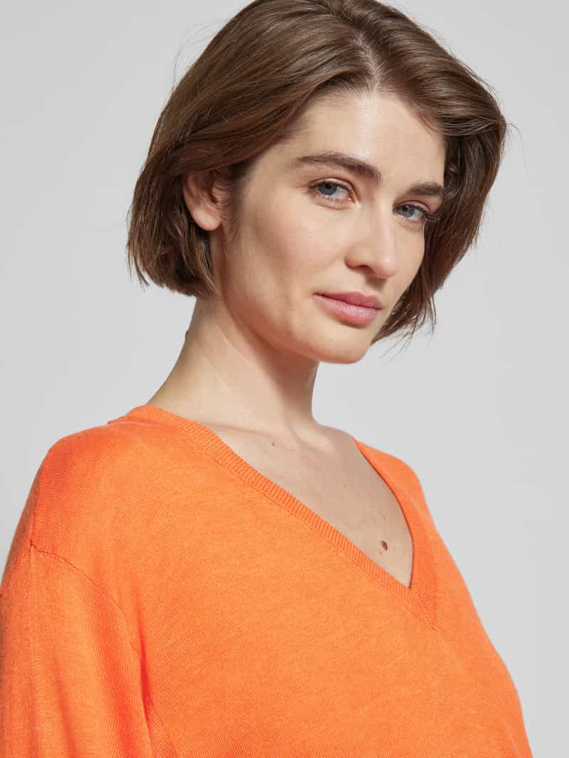 MSCH Copenhagen Gebreid shirt met V-hals model 'Kobra'