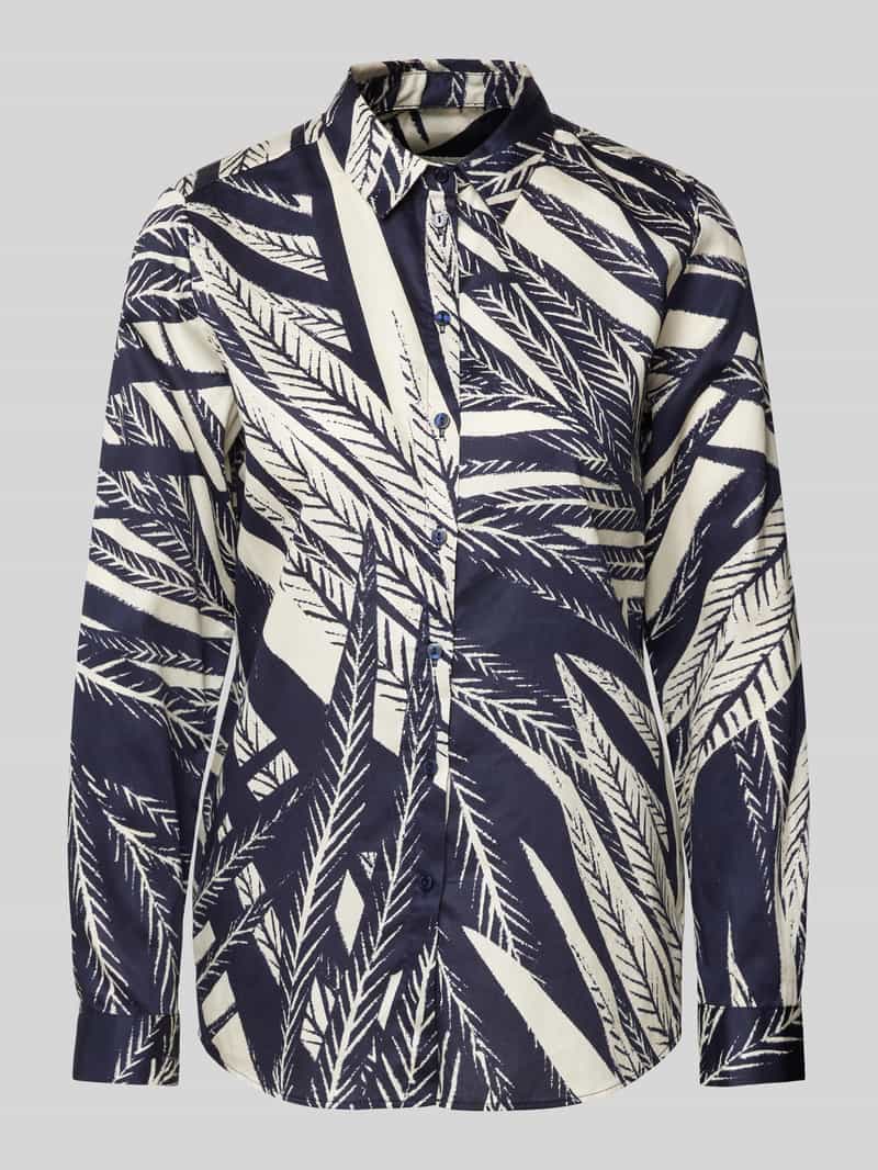 milano italy Regular fit blouse met doorknoopsluiting