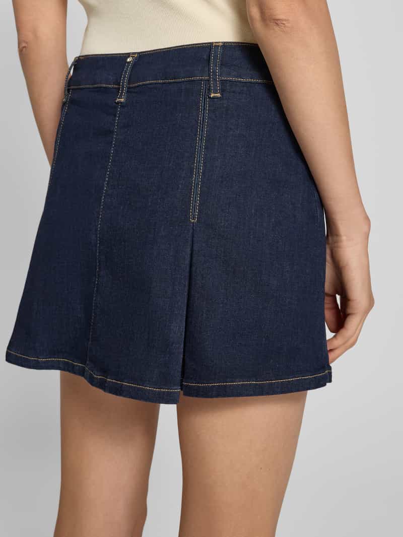 Liu Jo White Jeansrok met platte plooien