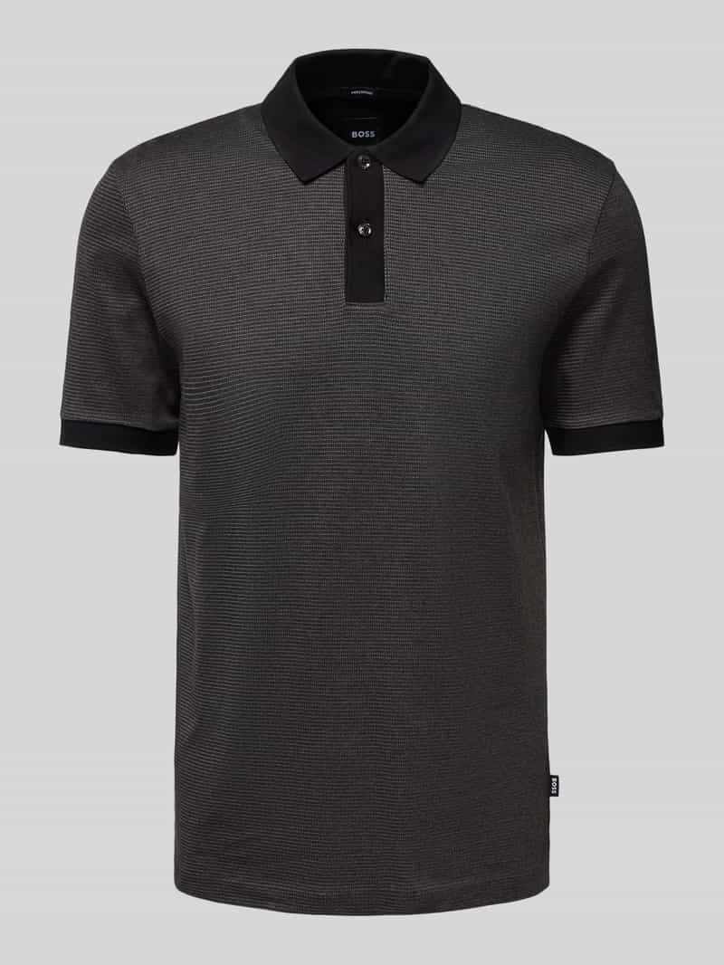 Boss Regular fit poloshirt met labeldetail, model 'Parlay'