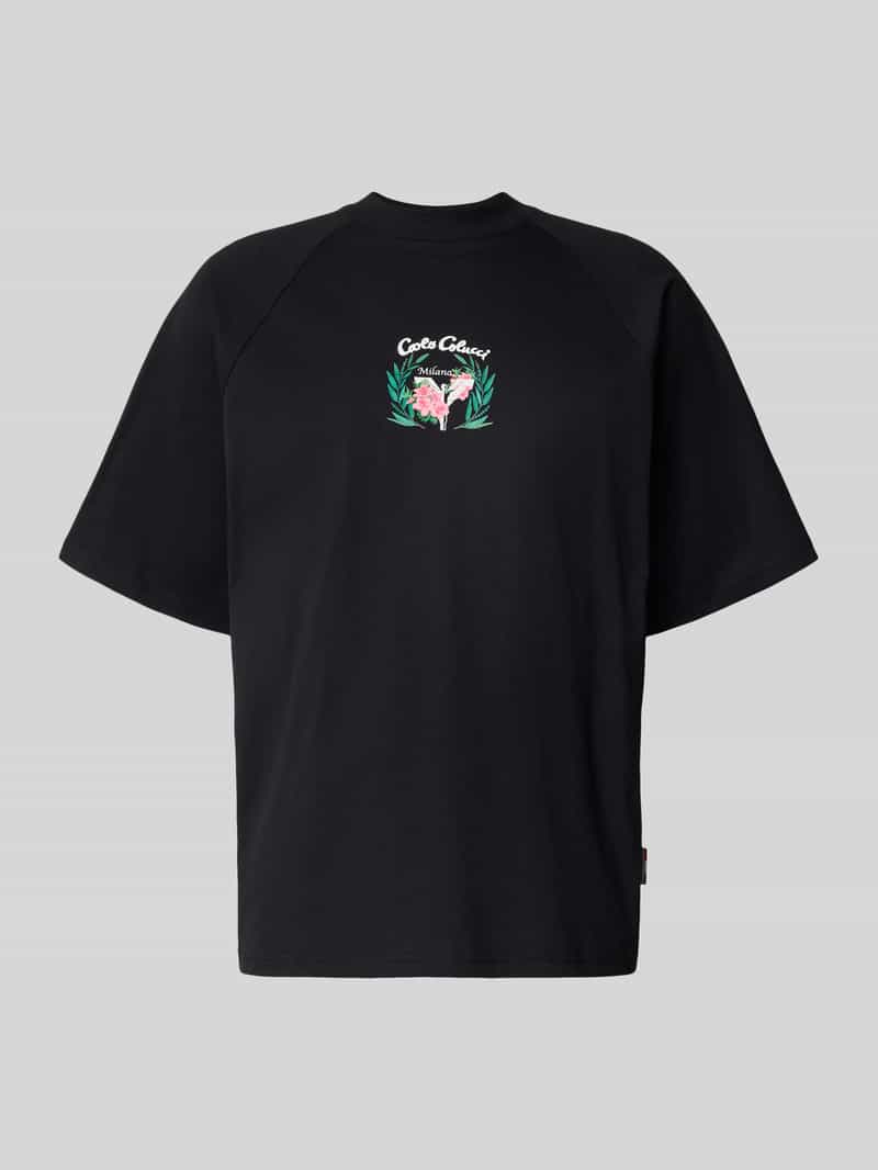 carlo colucci Oversized T-shirt met labelprint