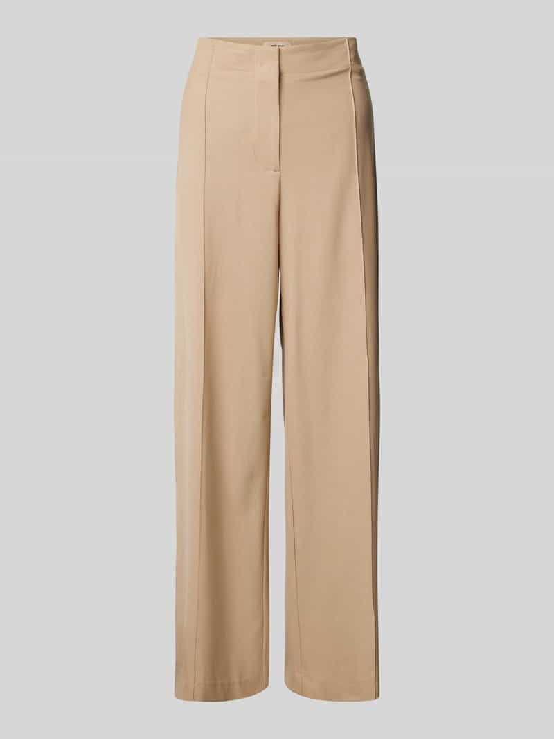 MOS MOSH Stoffen broek van viscosemix met persplooien model 'Nila Roy'
