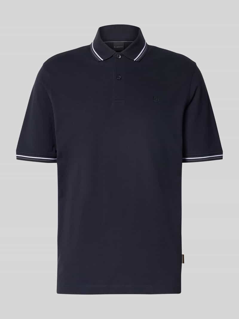 Bugatti Poloshirt met korte knoopsluiting