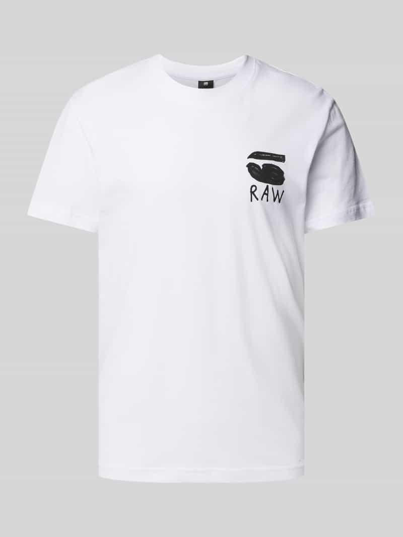 G-Star Raw T-shirt met print aan de achterkant model 'Burger'