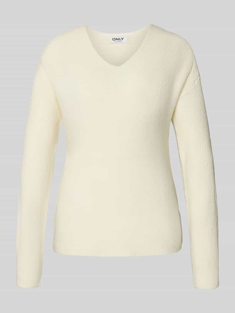 Only Regular fit gebreide pullover met V-hals model 'CAMILLA'