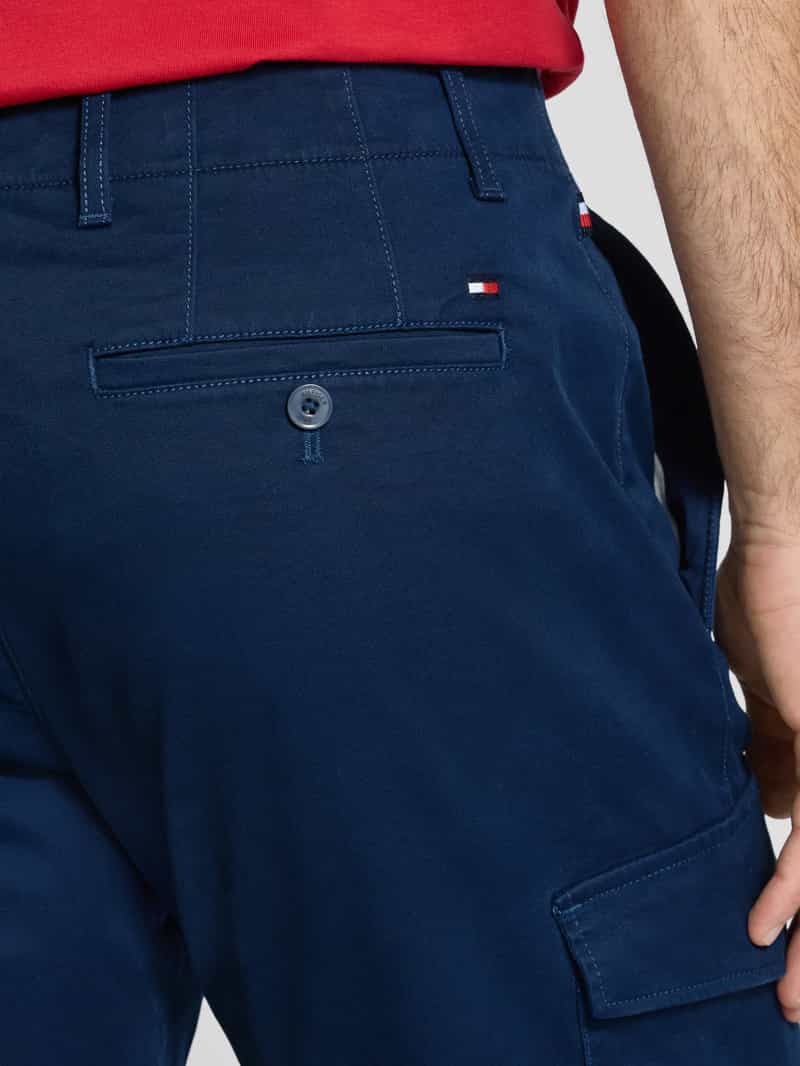 Tommy Hilfiger Regular fit korte cargobroek van een mix van katoen en elastaan