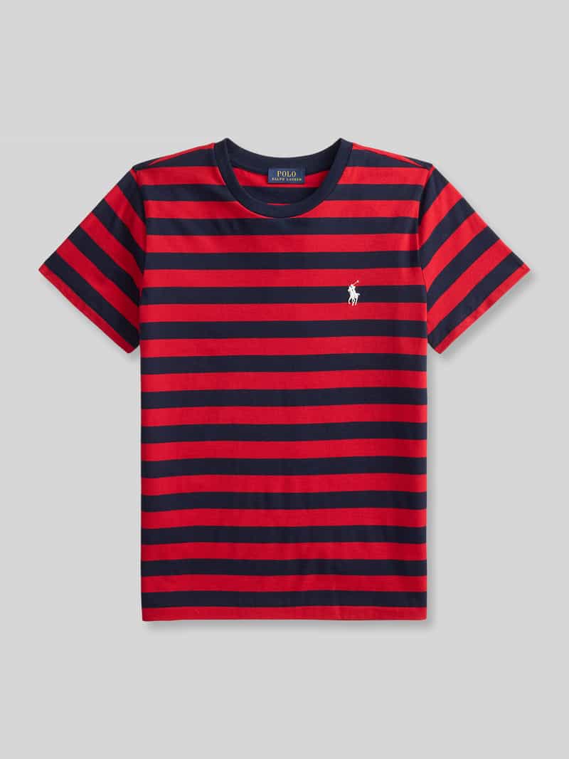 Polo Ralph Lauren Regular Fit T-Shirt aus reiner Baumwolle in Rot, Größe XS 2116082XS