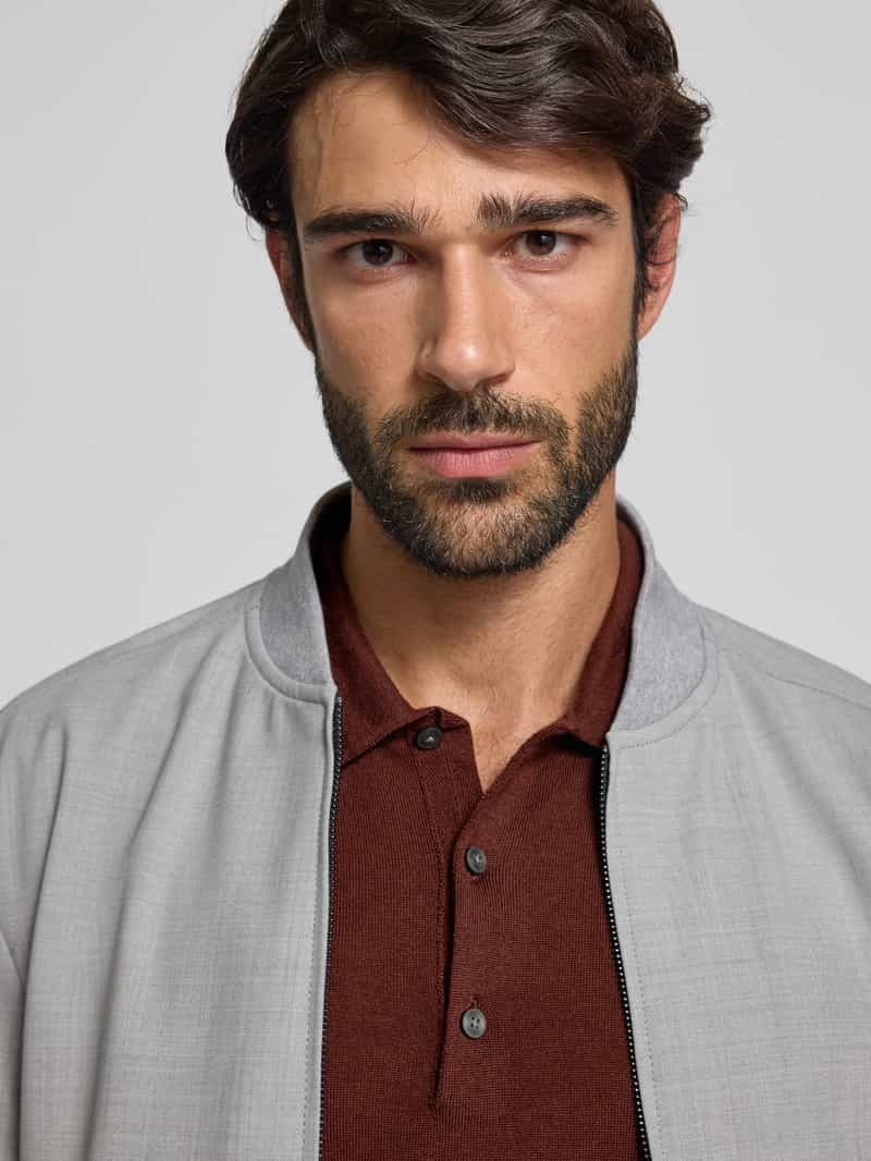 Tiger Of Sweden Gebreide pullover van merinowol met een kentkraag