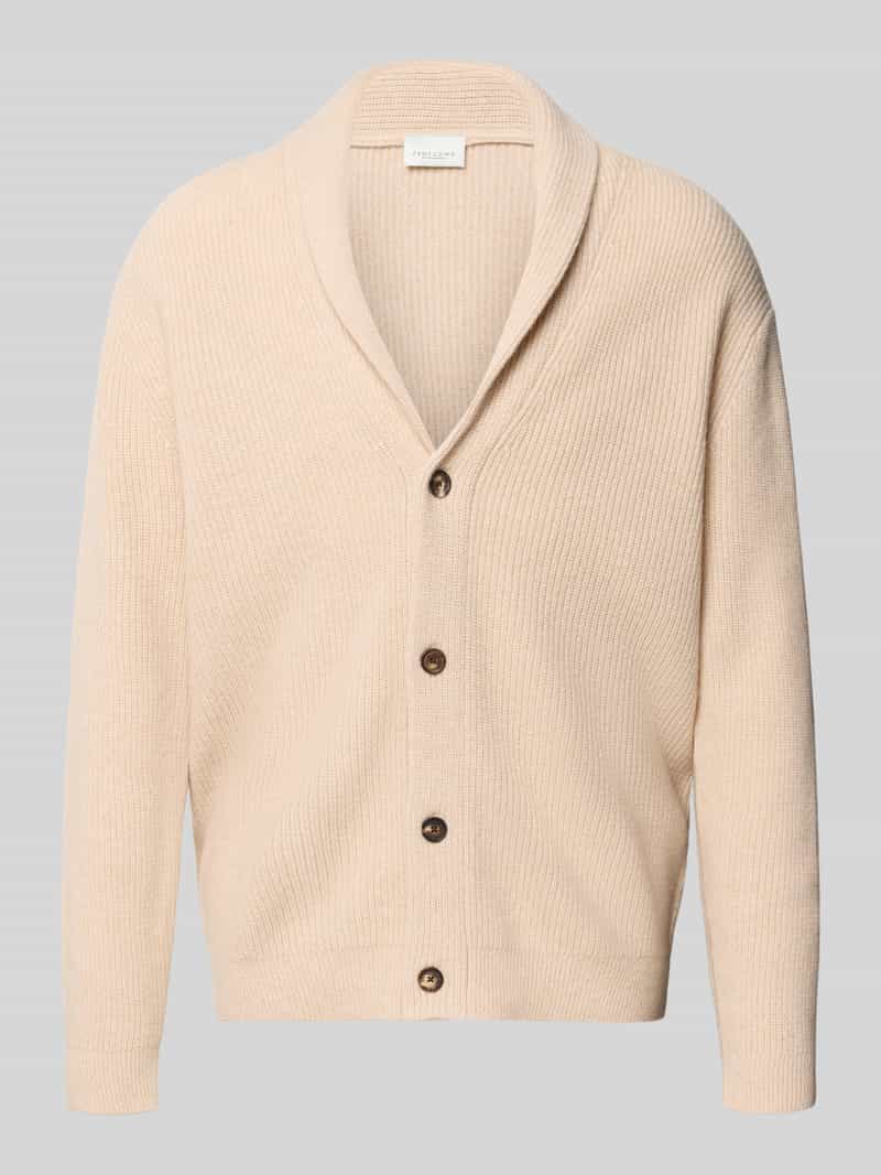 Profuomo Cardigan van wolmix met sjaalkraag