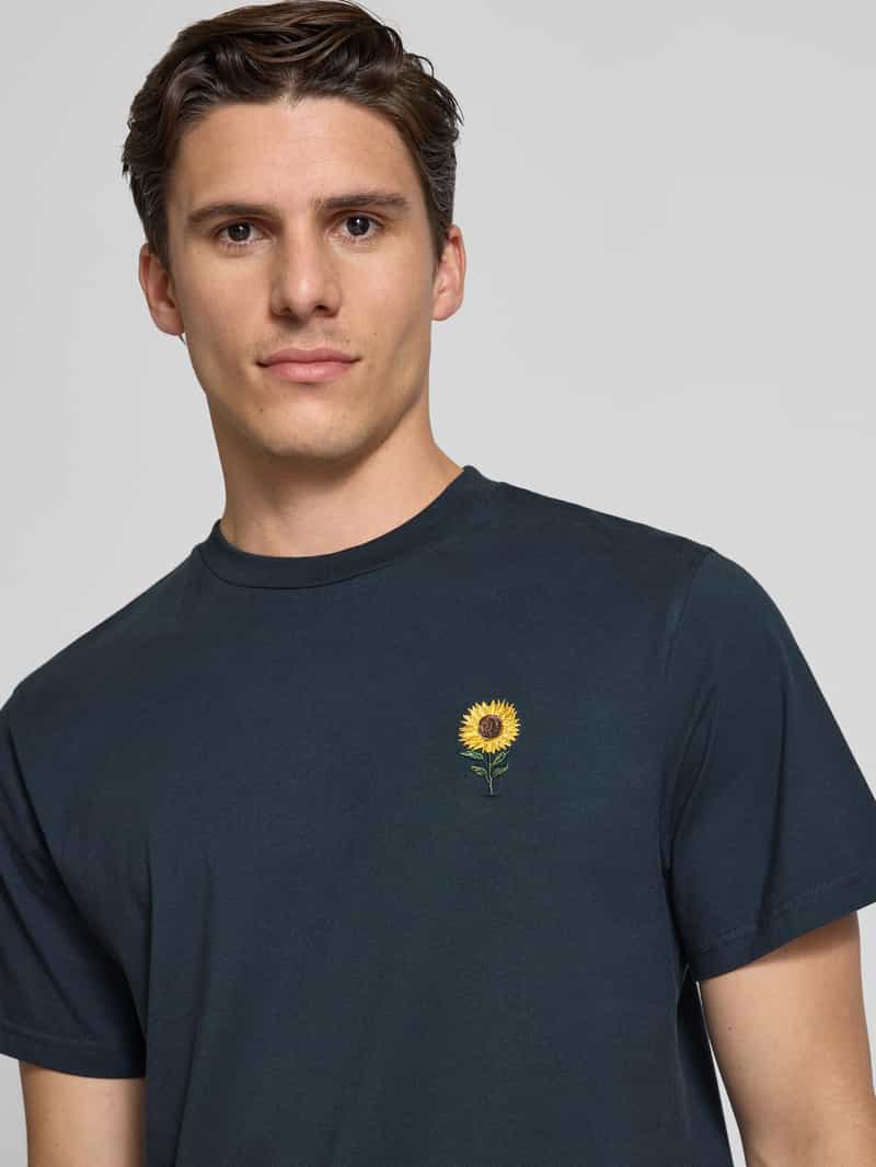 Forét-shirt met motiefstitching model 'TOURNESOL'