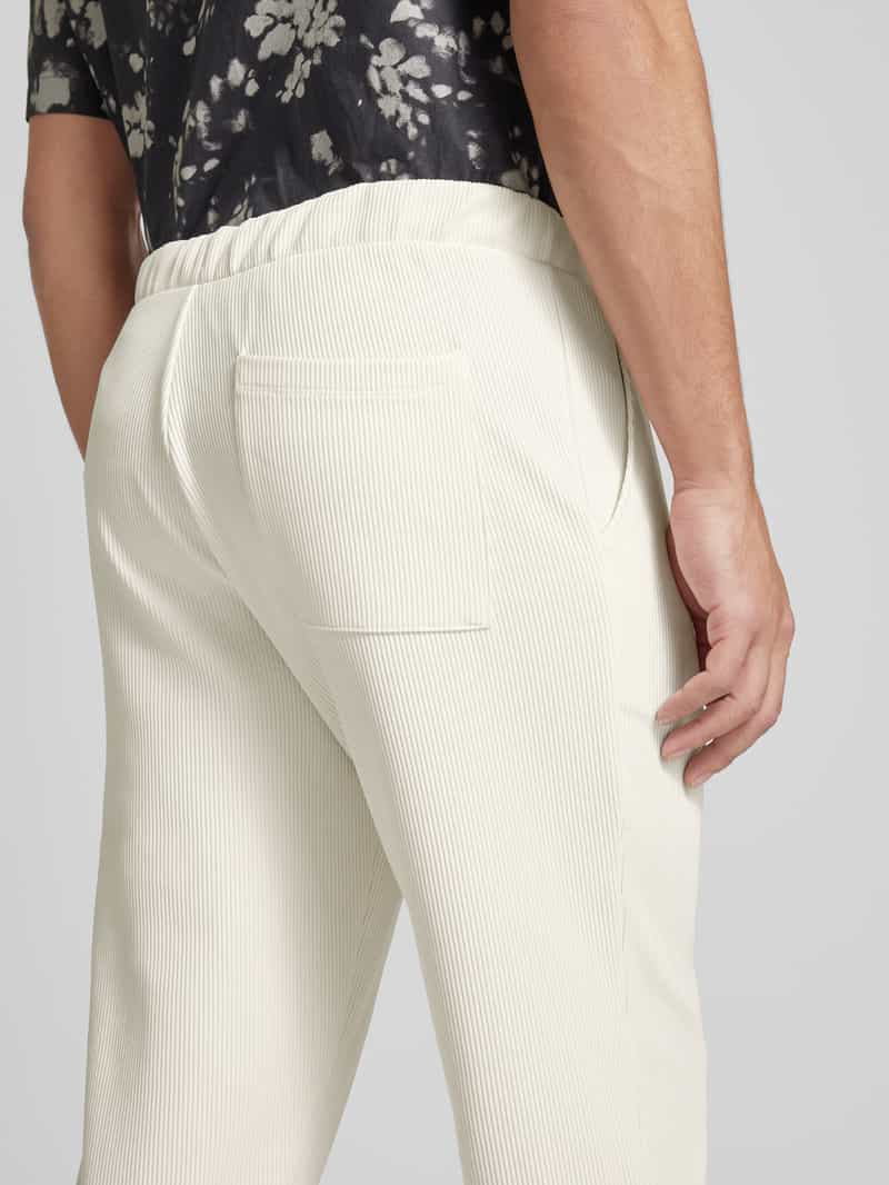 Selected Homme Regular fit stoffen broek in riblook