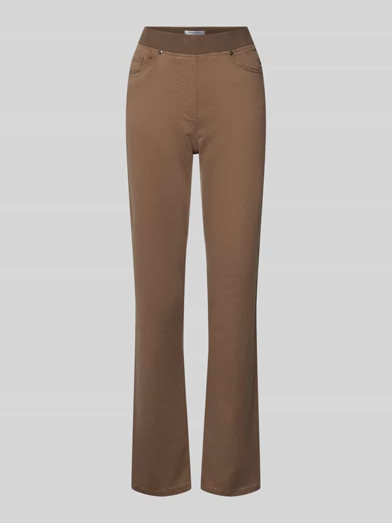 Raphaela By Brax Slim fit broek met elastische band, model 'Pamina'