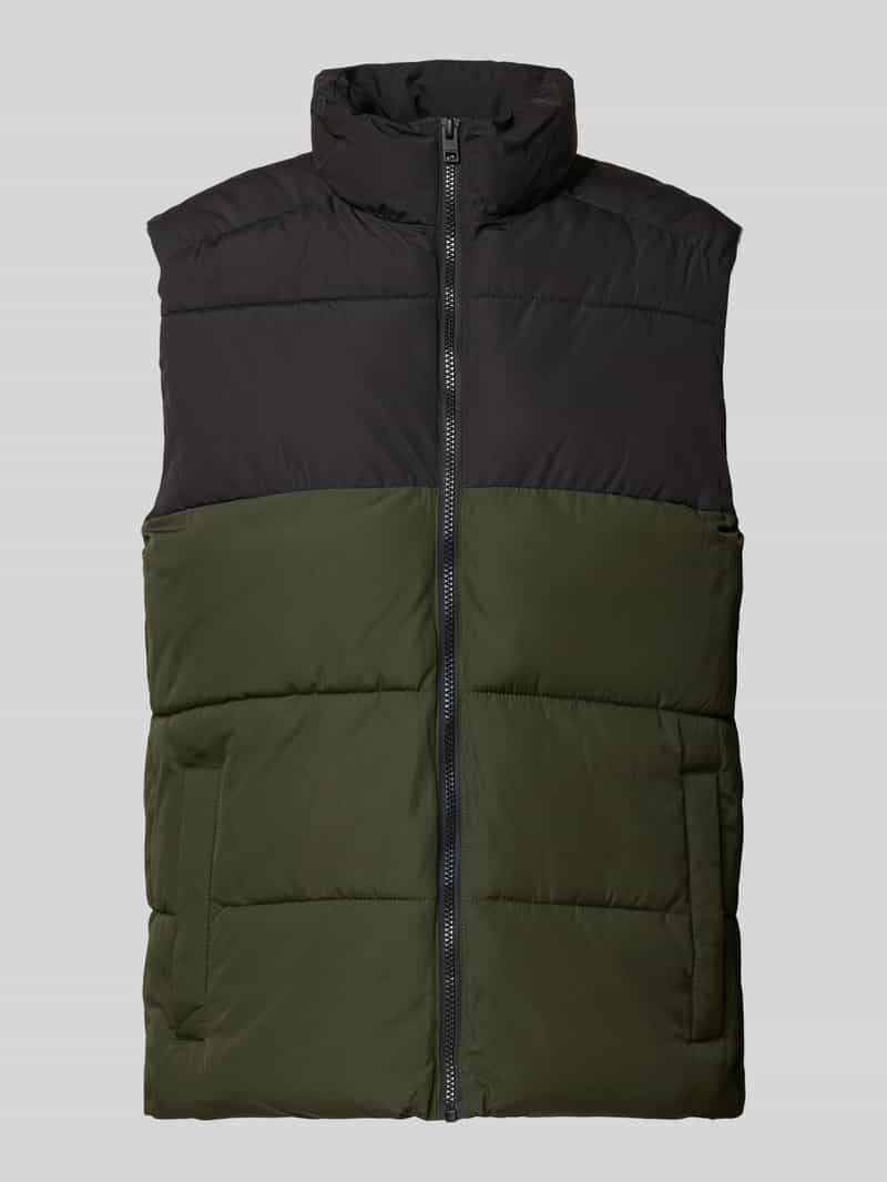 jack & jones Bodywarmer met opstaande kraag model 'MAZE'