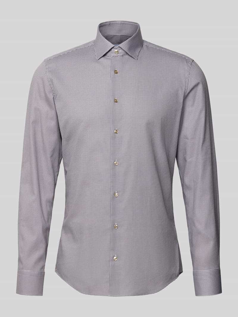 seidensticker Slim fit zakelijk overhemd van katoen met kentkraag