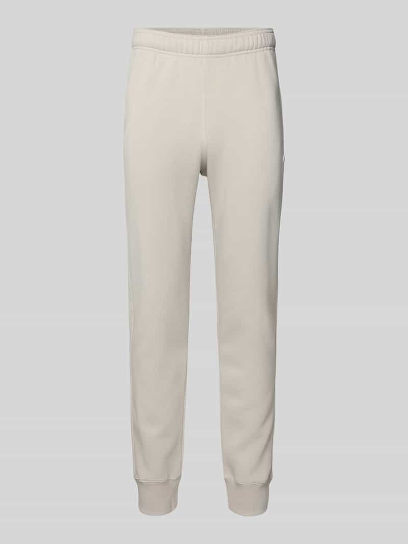 Sweatpants met elastische band en Labelstitching
