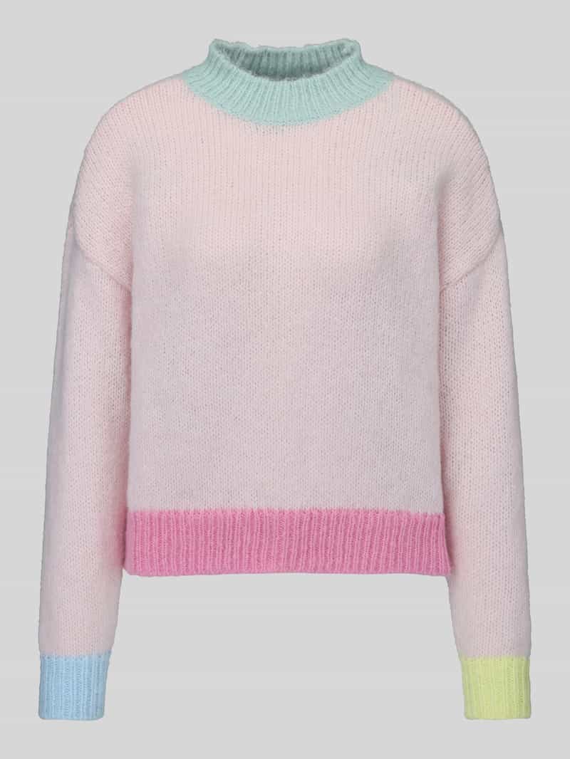 relaxed fit pullover met colour-blocking