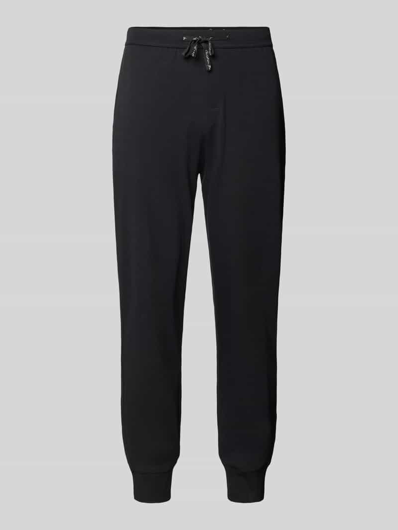 Sweatbroek met labeldetails