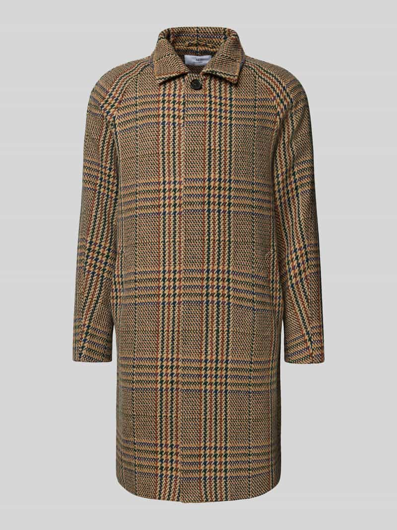 Matinique Regular fit lange jas van wolmix model 'ELIJAH'
