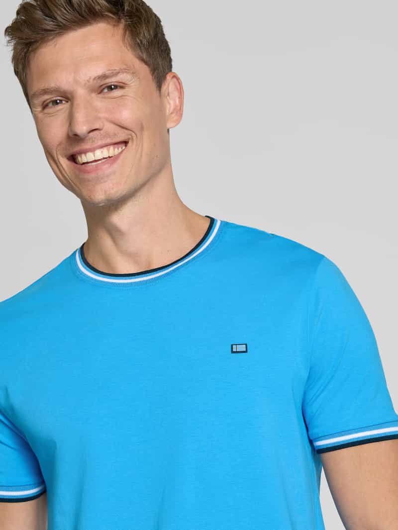 Christian Berg Men T-shirt met ribboorden