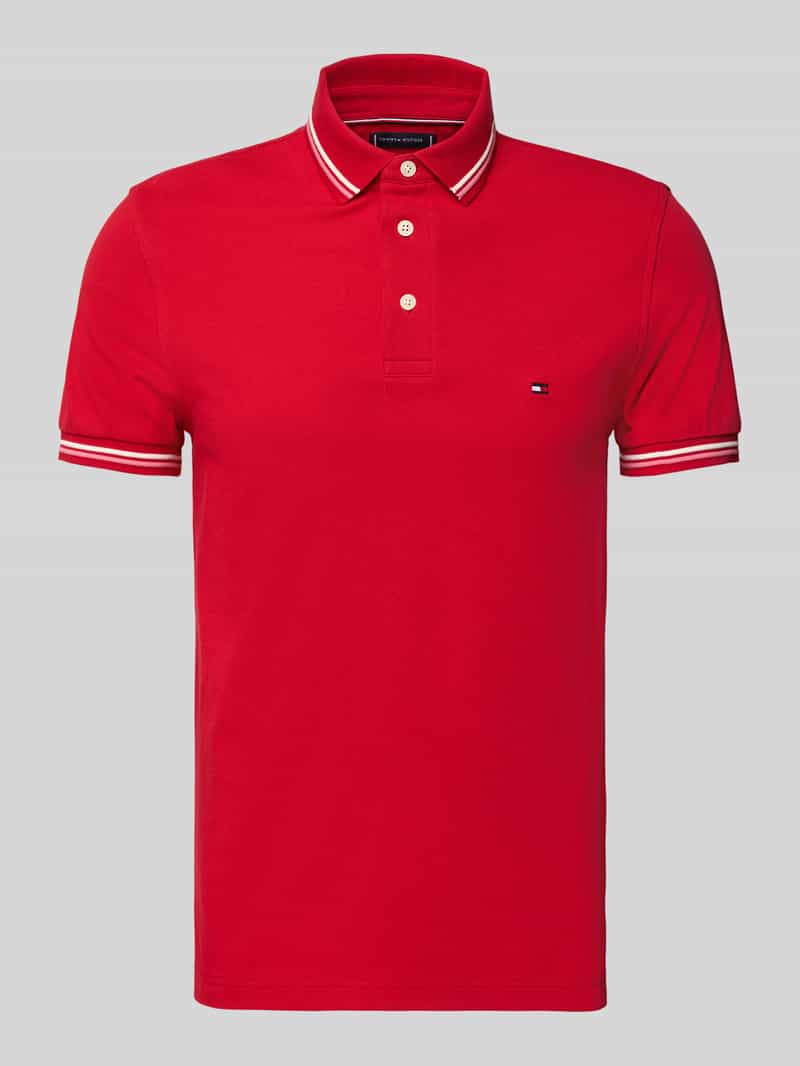 Tommy Hilfiger Regular fit poloshirt van katoenmix