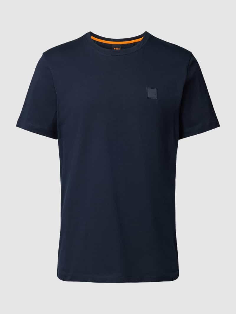 Boss Orange T-shirt met labelprint model 'Tales'