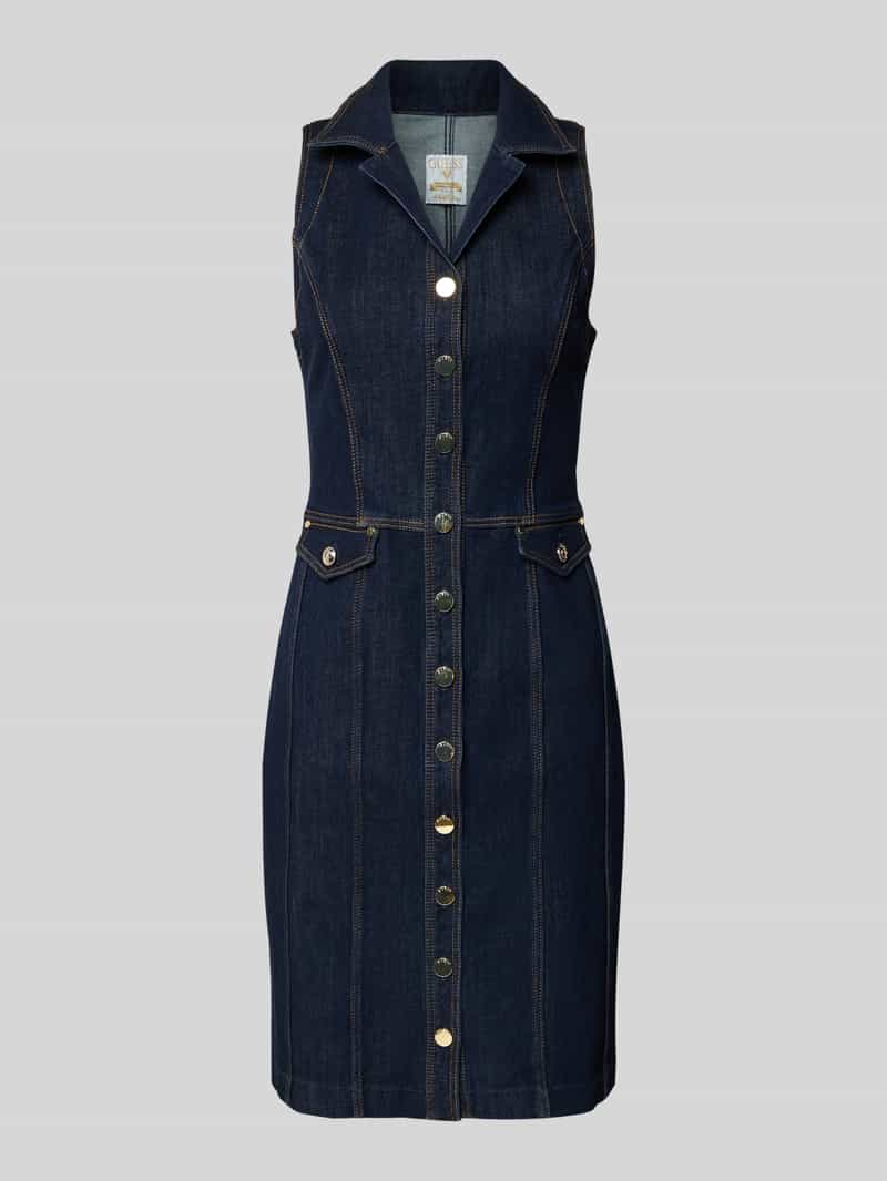 Guess Knielange jeansjurk met knoopsluiting model 'DESTINY'