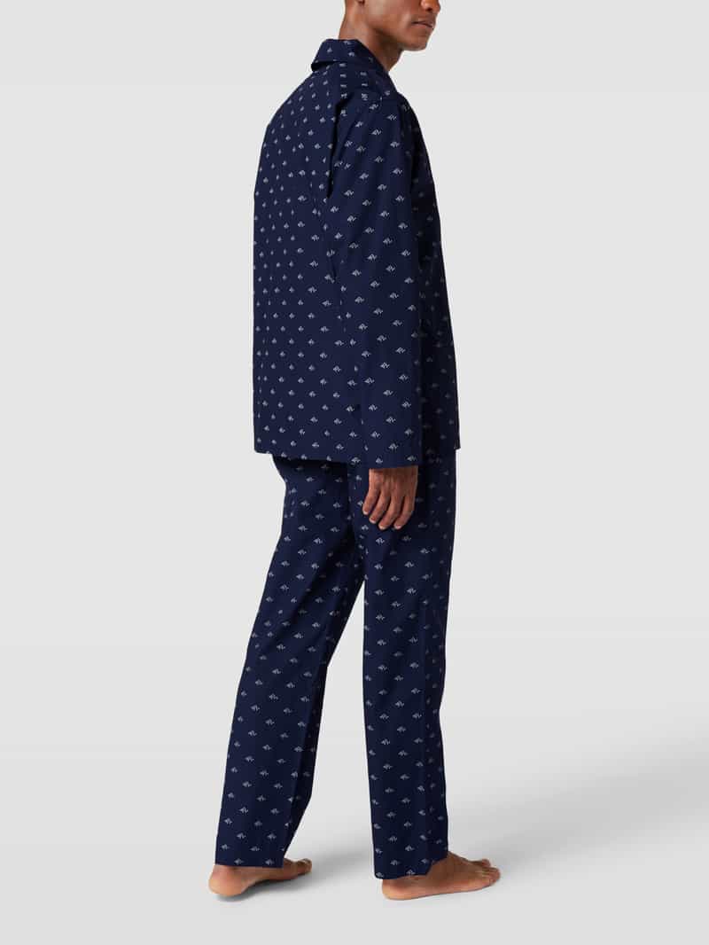 Pyjama met all-over labelmotief Polo Ralph Lauren Underwear