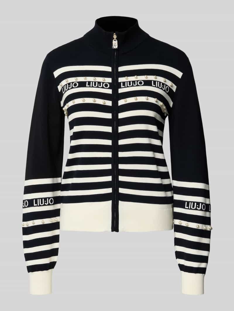 LIU JO SPORT Regular fit jack van viscosemix in gebreide look
