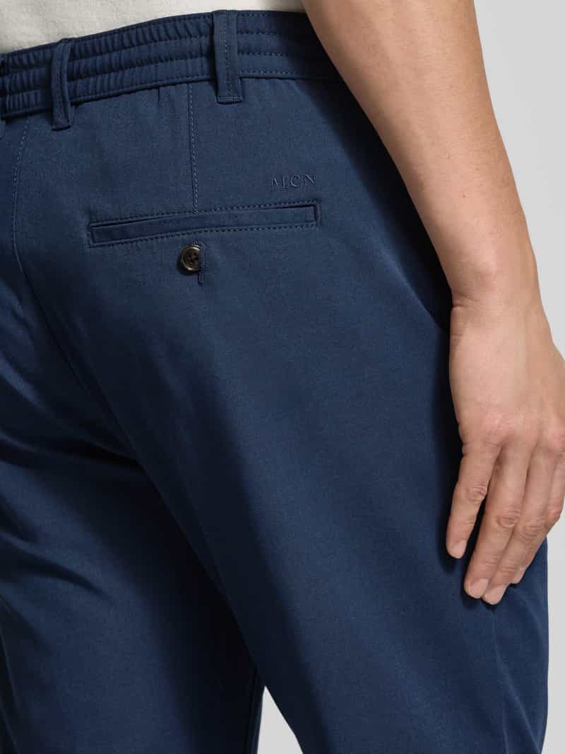 MCNEAL Tapered fit stoffen broek met elastische band