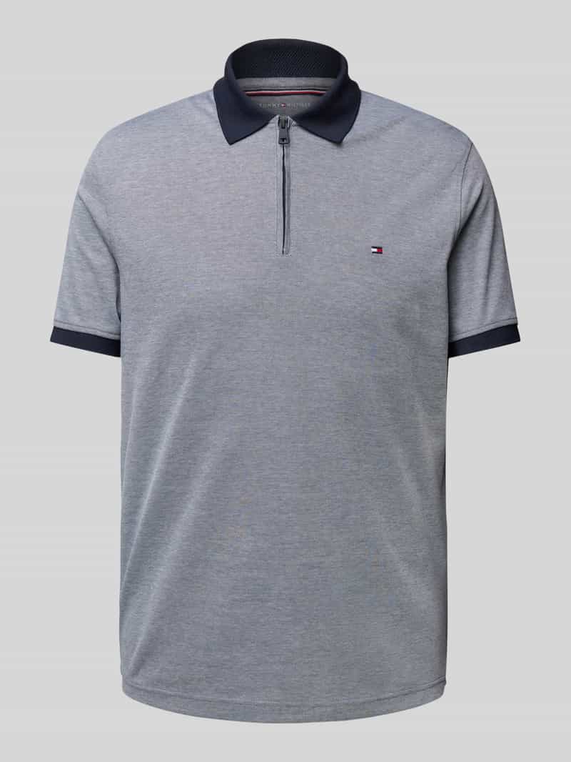 Tommy Hilfiger Regular fit poloshirt van katoenmix