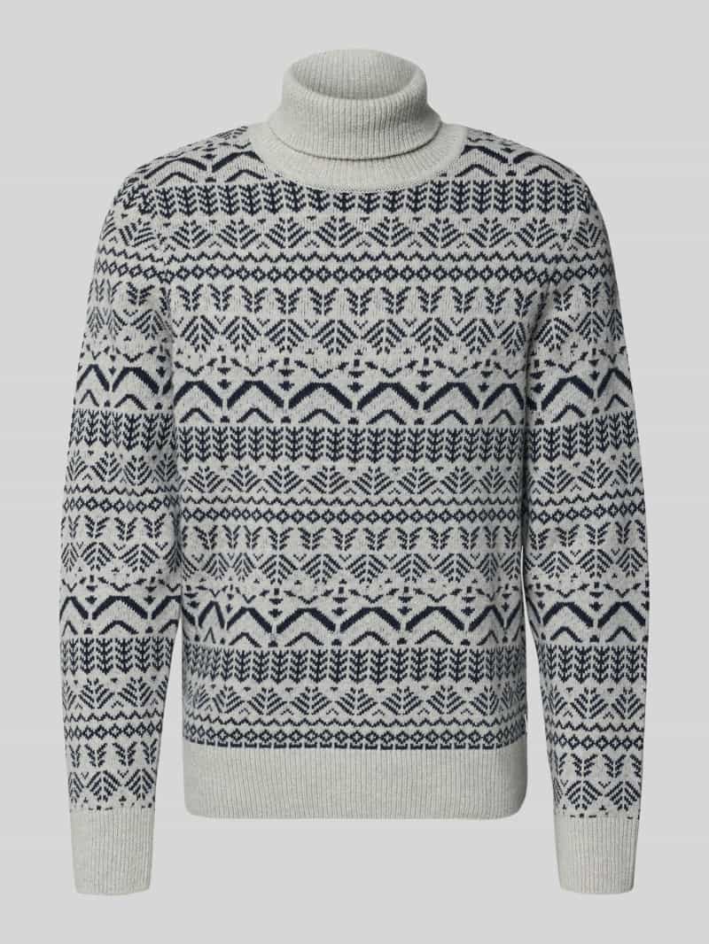 BRAX Gebreide pullover met ribboorden model 'BRIAN'