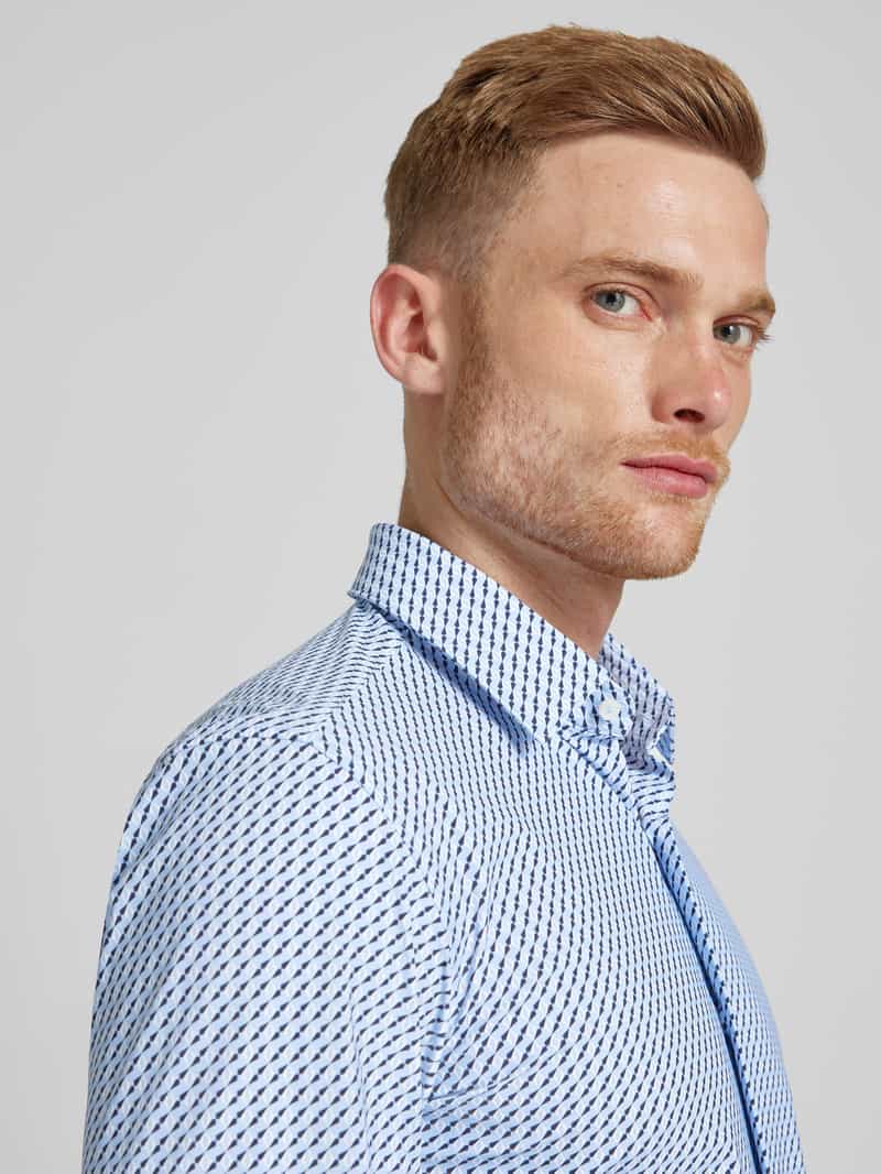 Boss Slim fit zakelijk overhemd met kentkraag