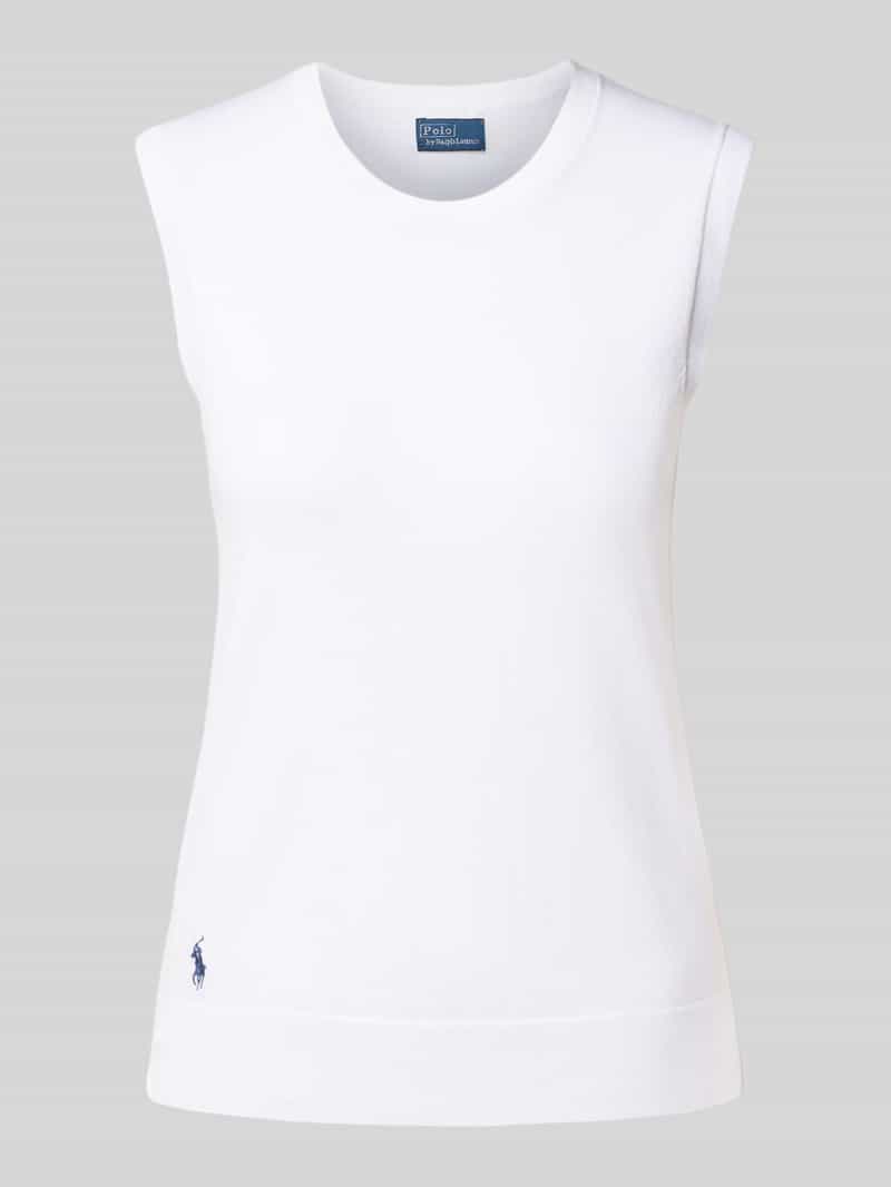 Polo Ralph Lauren Spencer met logostitching en ronde hals