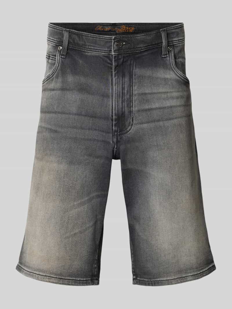 Bermuda’s in 5-pocketmodel met omgeslagen zoom