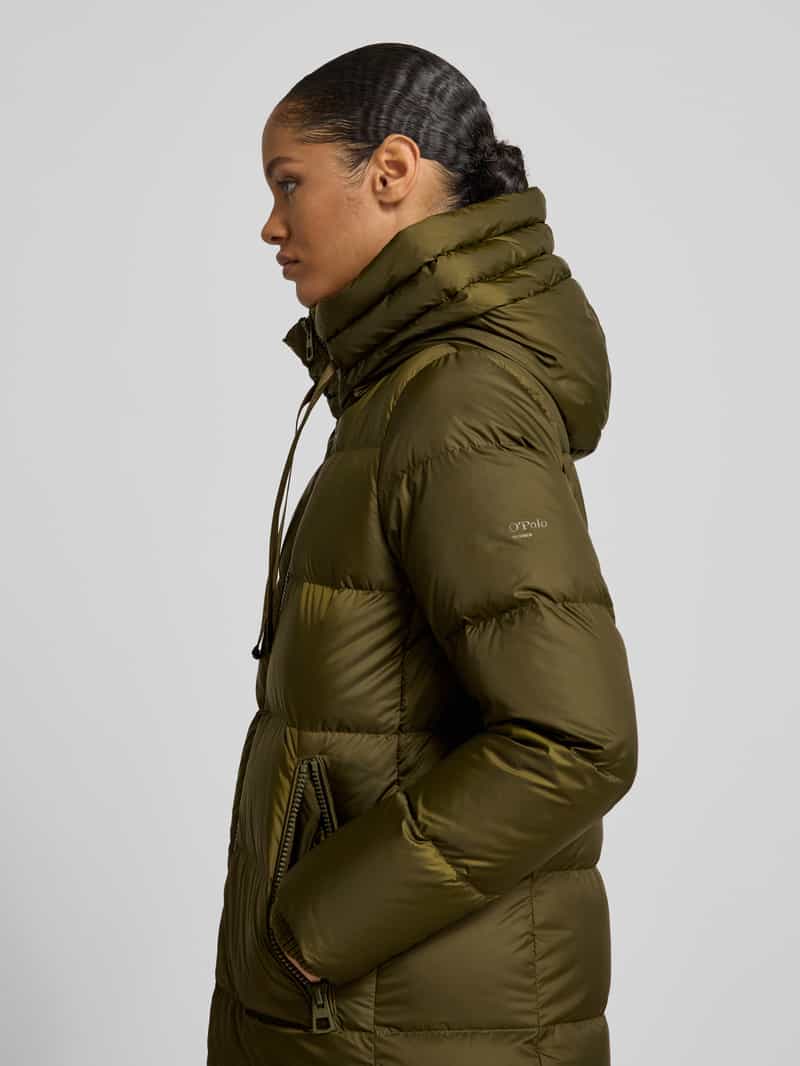 Marc O'Polo Regular fit lange donsjas met capuchon