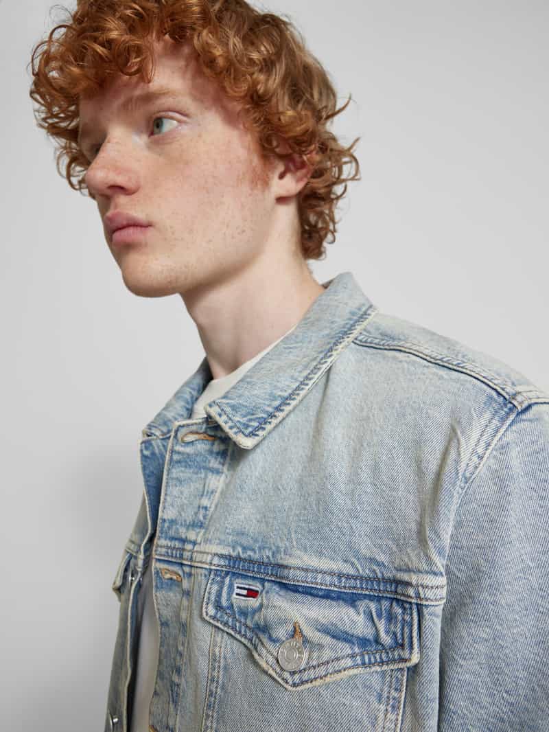 Tommy Jeans Regular fit jeansjack van katoenmix