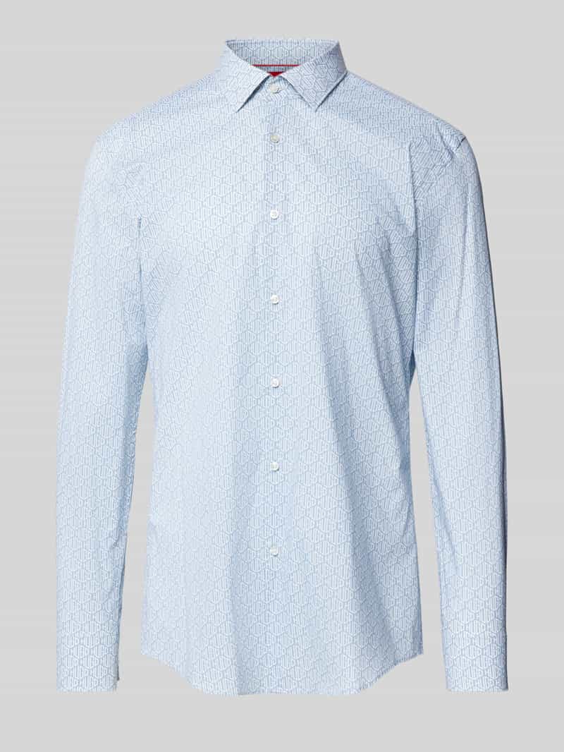 HUGO Slim fit zakelijk overhemd van puur katoen model 'KENNO'