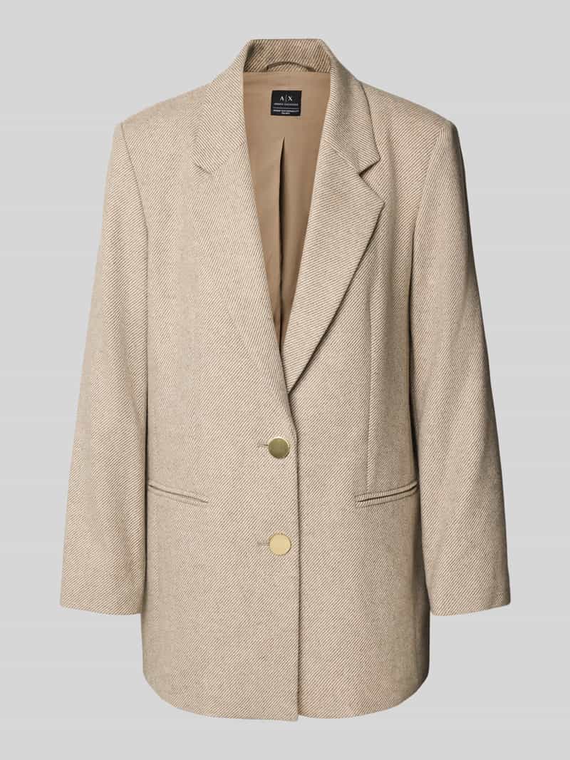 Armani Exchange Blazer met reverskraag
