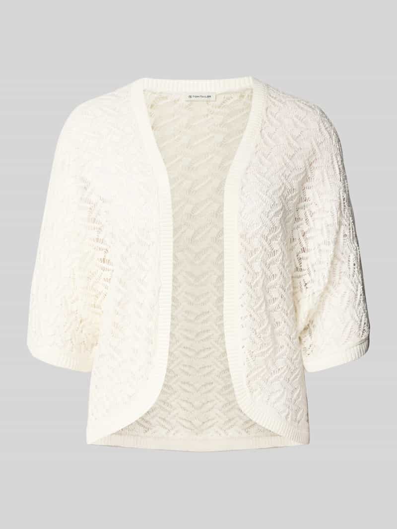 Tom Tailor Loose fit bolero-cardigan van puur katoen