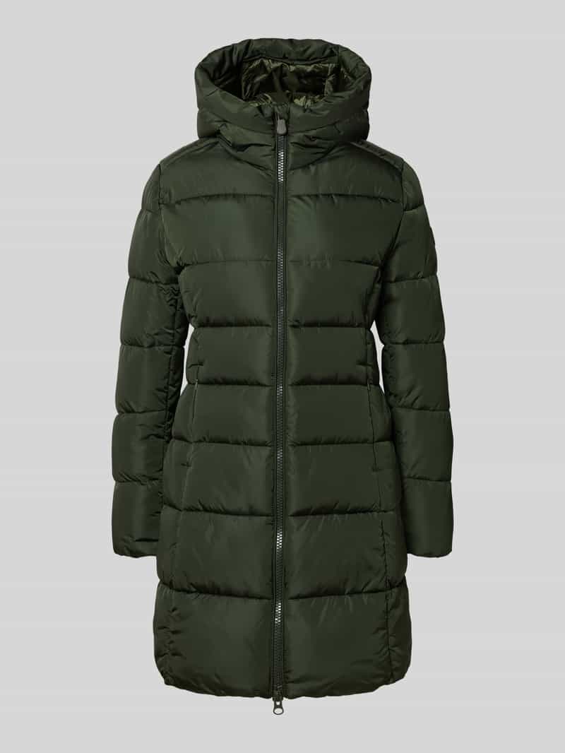 SAVE THE DUCK Gewatteerde lange jas met tweewegsritssluiting model 'Taylor'