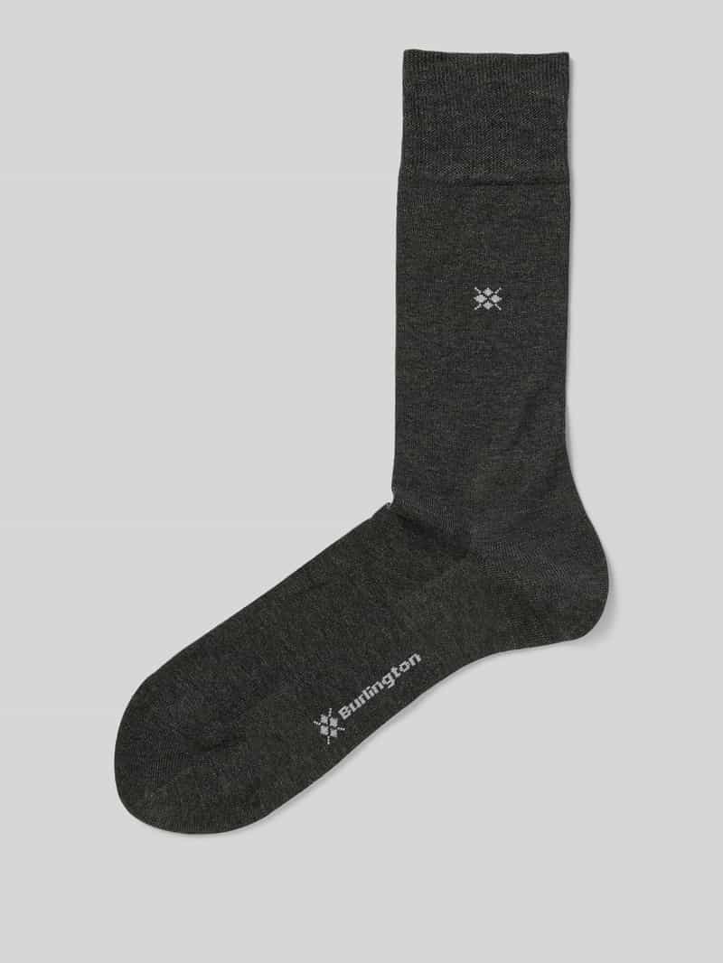 Burlington Sokken met labelprint model 'Dublin'