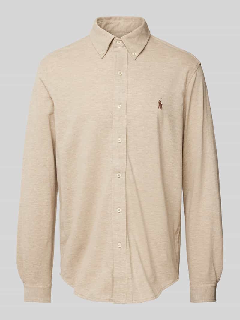 Polo Ralph Lauren Slim fit vrijetijdsoverhemd met logostitching