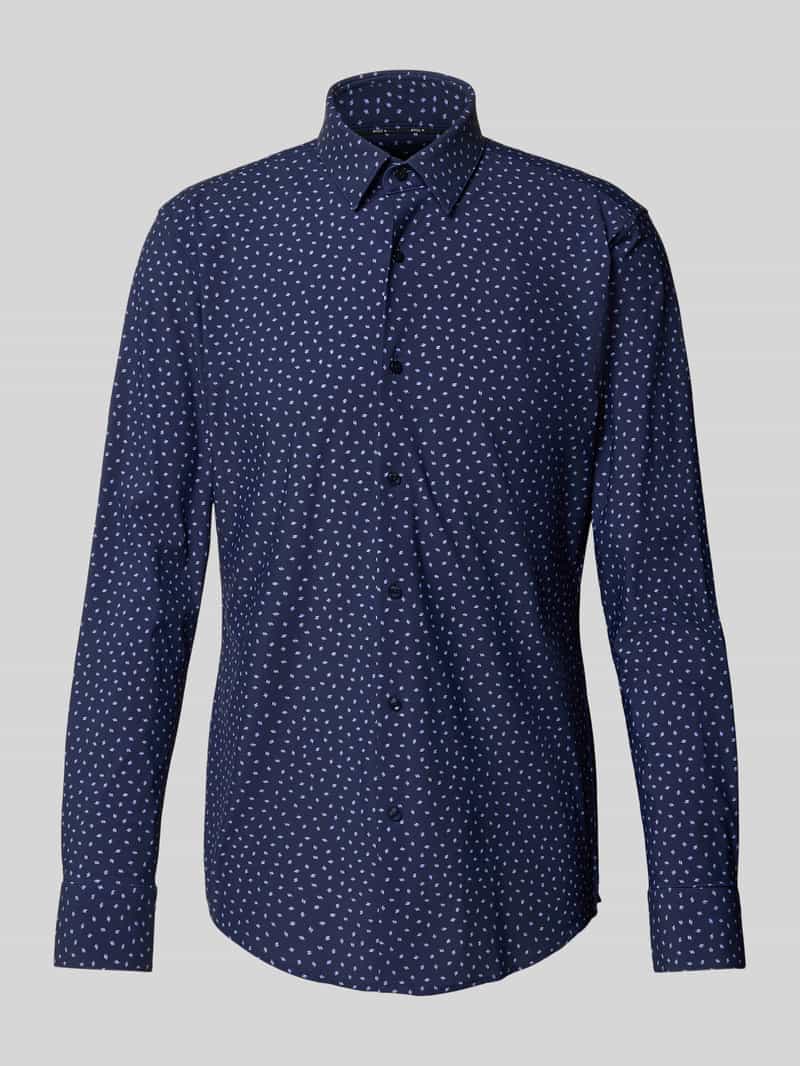 Boss Slim fit zakelijk overhemd met elastisch performancemateriaal model 'HANK'
