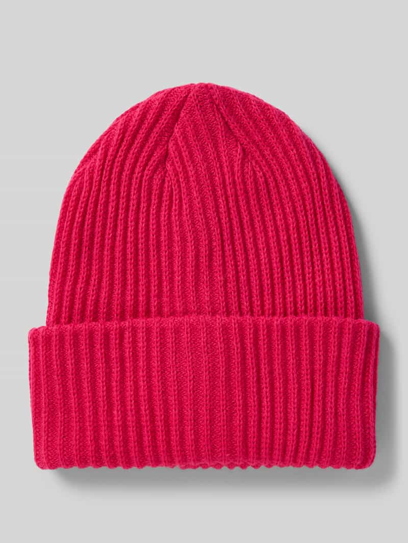 Pieces Ribgebreide beanie model 'HEXO'