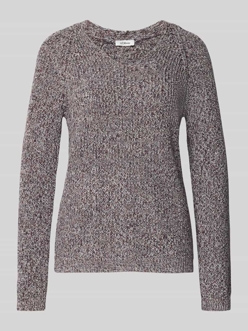 s.Oliver RED LABEL Regular fit gebreide pullover van katoenmix