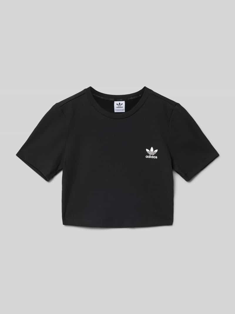 adidas Originals Kort T-shirt met labelstitching
