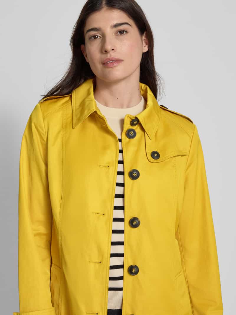 Fuchs Schmitt Trenchcoat met strookzakken