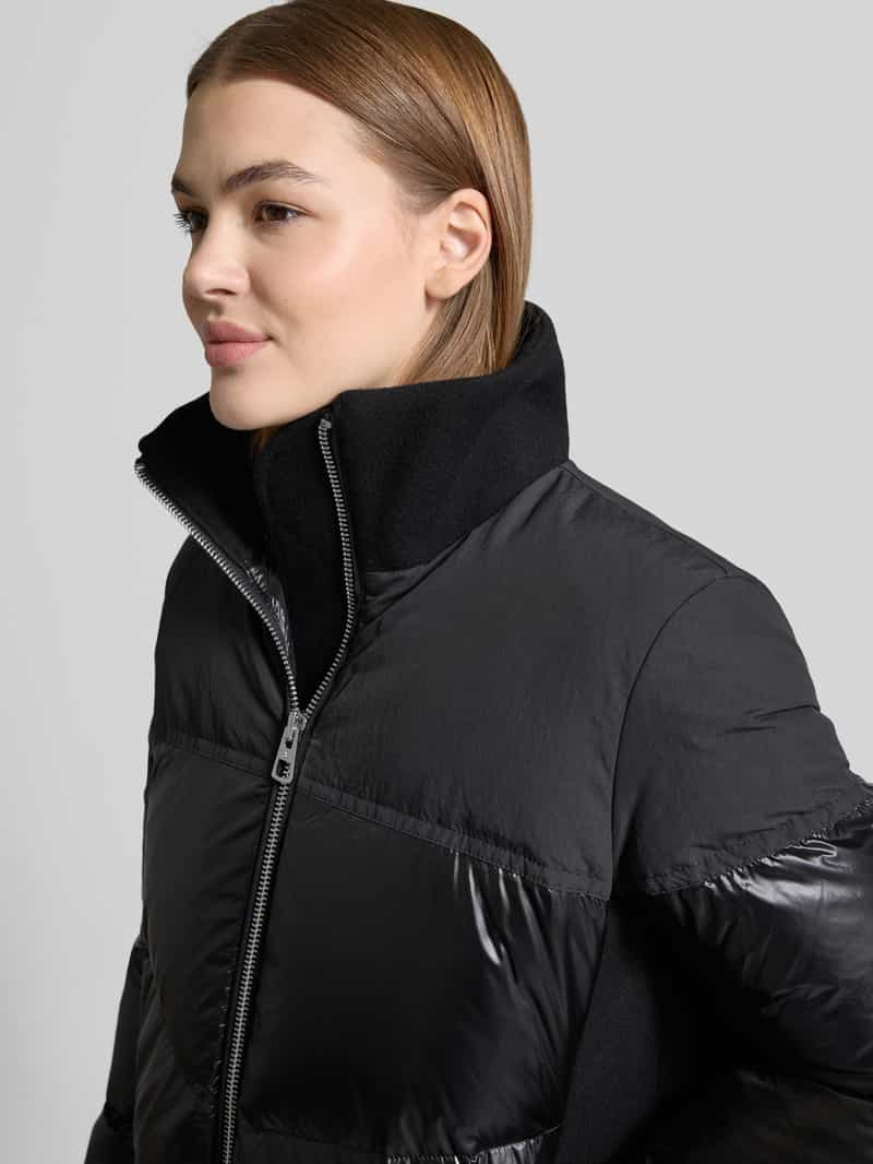 Marc O'Polo Regular fit donsjack met warme teddybont van een mix van gerecycled materiaal