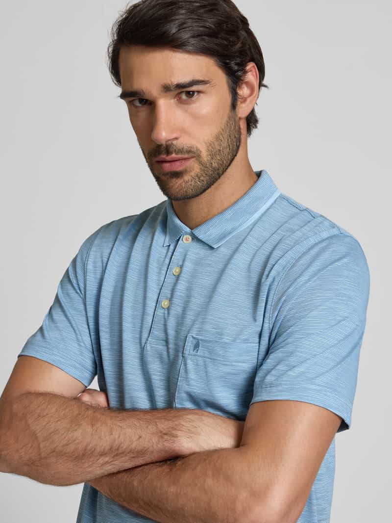 RAGMAN Regular fit poloshirt met borstzak