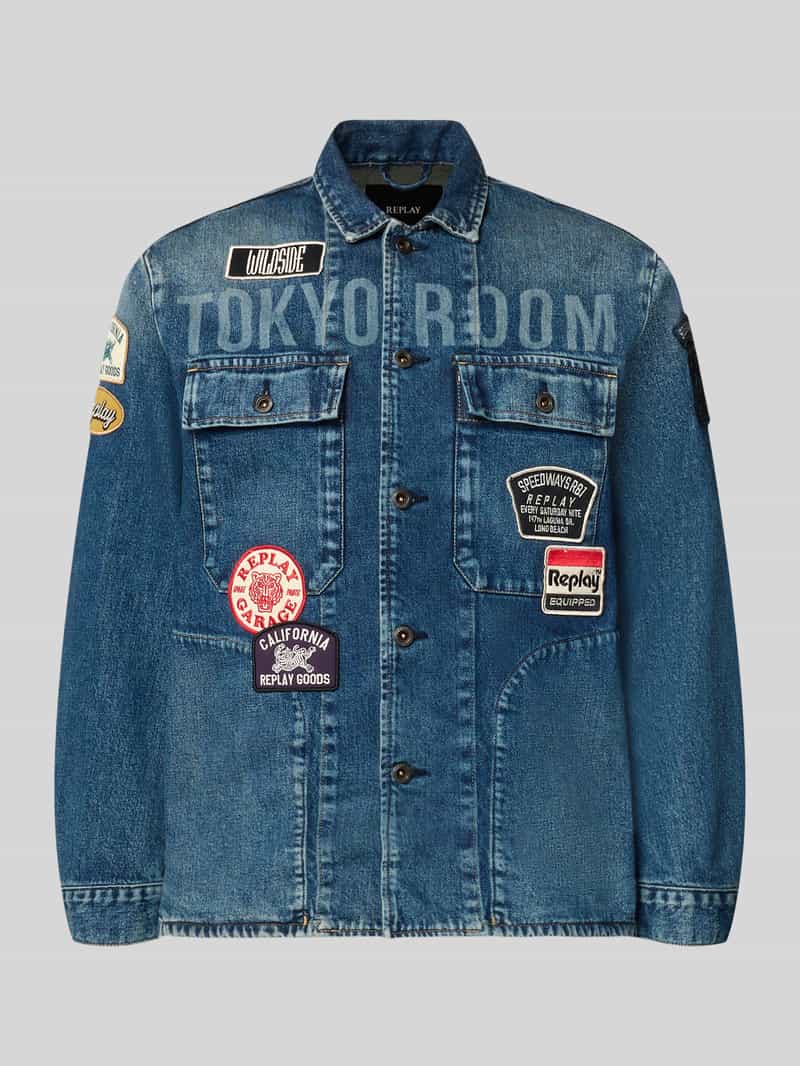 Replay M13md.0pl.79522f Jas Blauw L Man